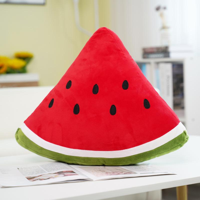 Creative watermelon throw pillow plush toy doll sofa cushion children's doll soothing doll activity gift
