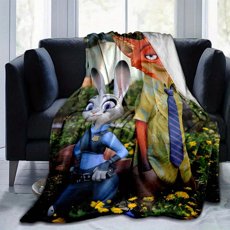 1 pezzo,Coperta Personaggi Film Zootopia Volpe Nick & Coniglietta Judy Peluche