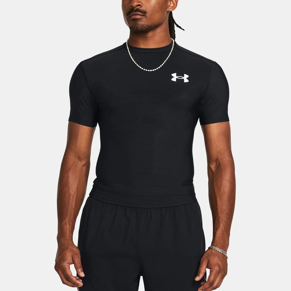 Under Armour Heat Gear T Shirt Men's Black Unisex 1387560-001