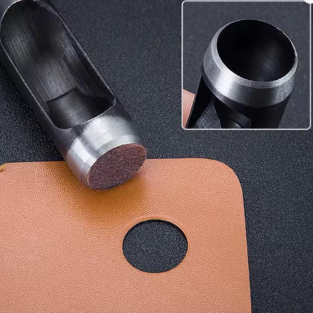 DIY Crafts Home Repair 1-10mm Hollow Punch Set Leather Hollow Punch Set Watch Band Punch Heat-treated Carbon Steel
