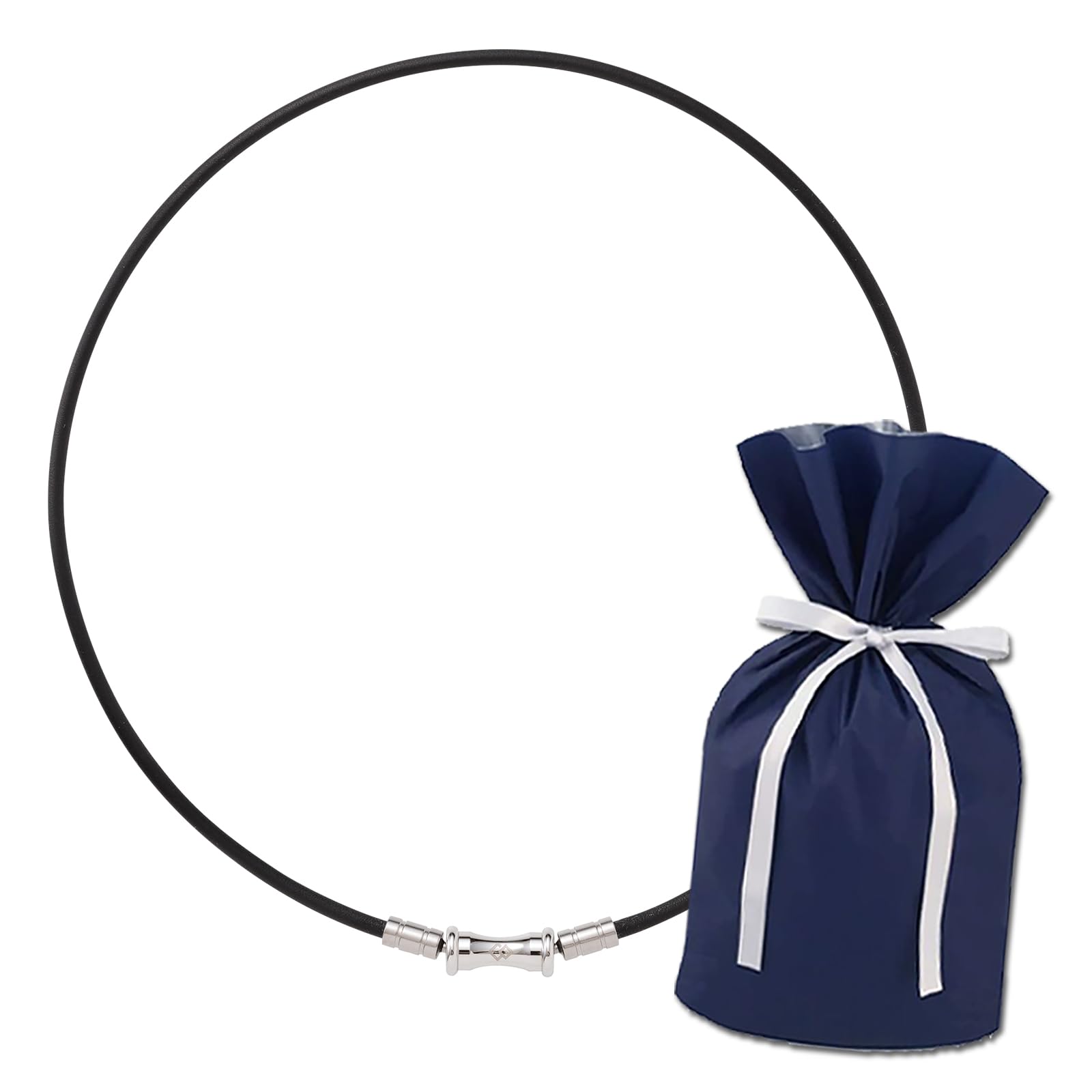 Colantotte Magnetic Necklace TAO Slim RAFFI mini Silver LL size (Silver, (51cm))
