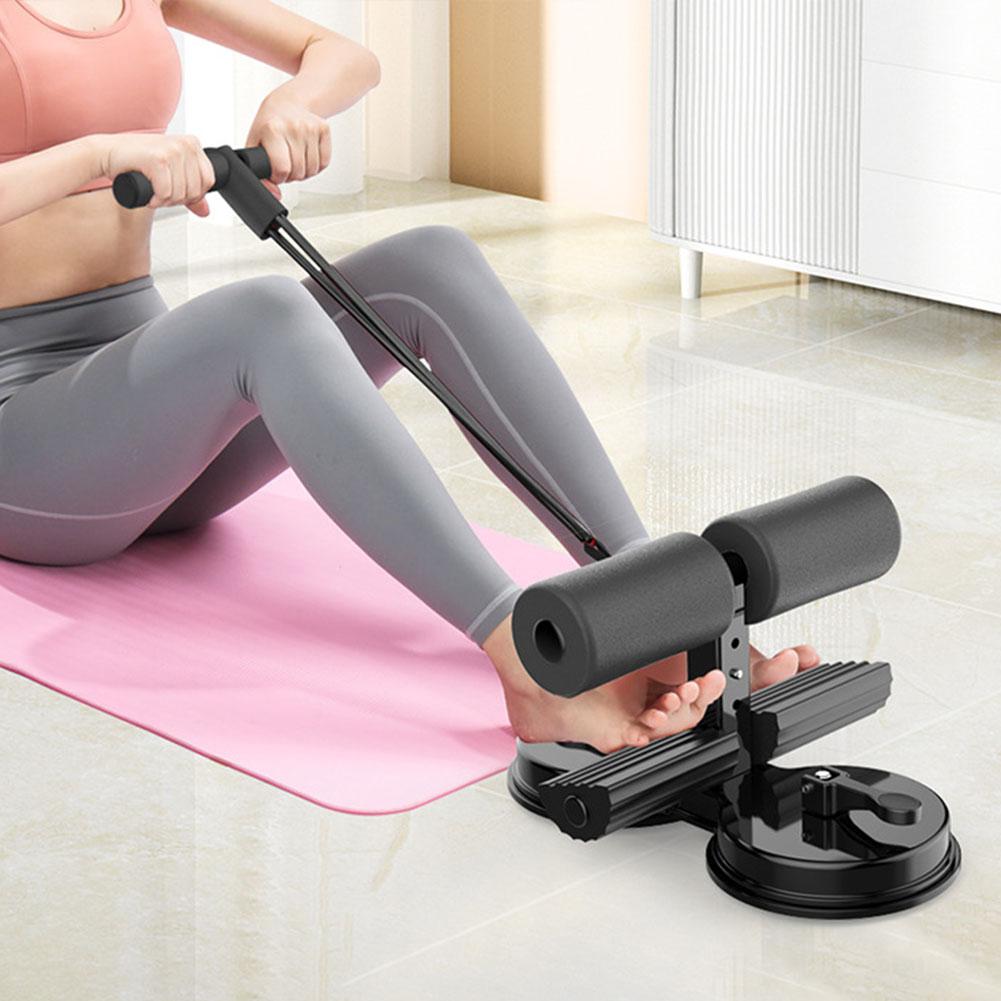 Nordic Hamstring Curl Strap With 2 Strong Suction Cups Adjustable Foot Holder ABS Master Assistant Device Portable Sit-up Aids