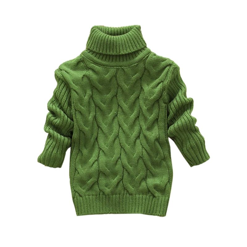 2-10 Years Turtleneck Sweater Knitted Pullover