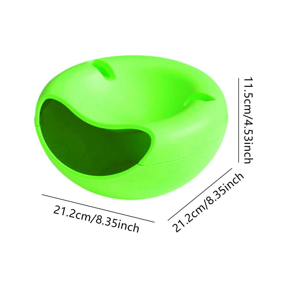 Nut Bowl Snacks Bowl Double Layer Dry Fruit Containers Portable Snack Storage Box Creative Bowl Double Layer Dry Fruit Container зелёный 930₽
