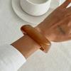 IngeSight.Z 3 Styles Punk New Irregular Wide Chunky Geometric Resin Bangles Women Men Hip Hop Stacking Bracelets Jewelry Gifts