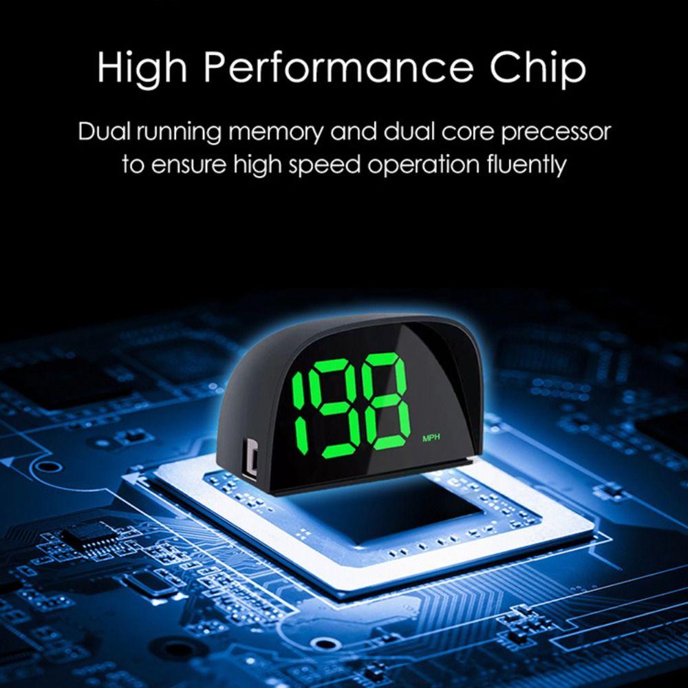 Plug&Play GPS Digital Speedometer HUD Vehicle Speed Meter  Fit All Car