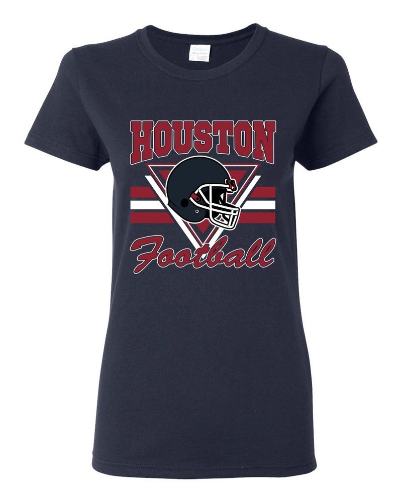 Houston Football Helmet Womens Graphic T-Shirt Unisex T-Shirt S