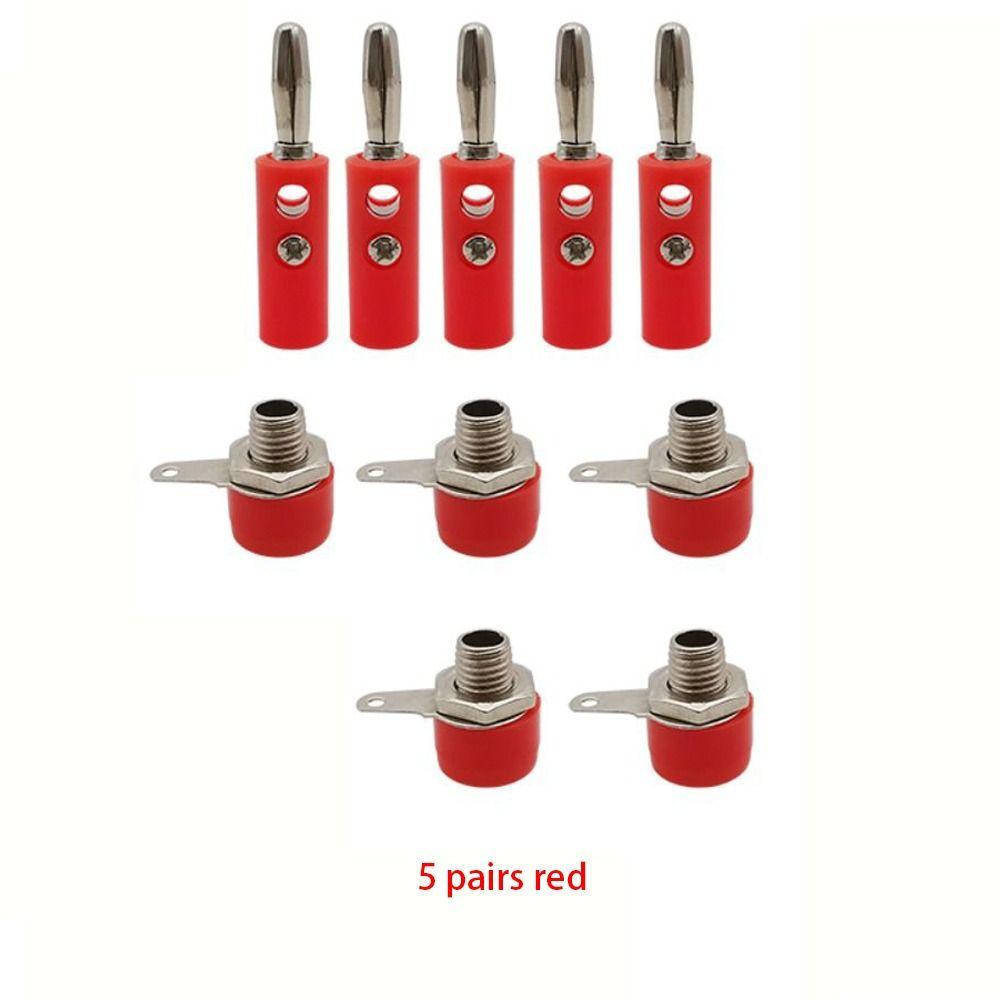 Male and Female 4mm Banana Plug Terminal Connector 4mm Banana Socket  for Panel Mount