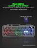 Metal Gaming Keyboard & Mouse Set with Mechanical Feel & Floating Keys