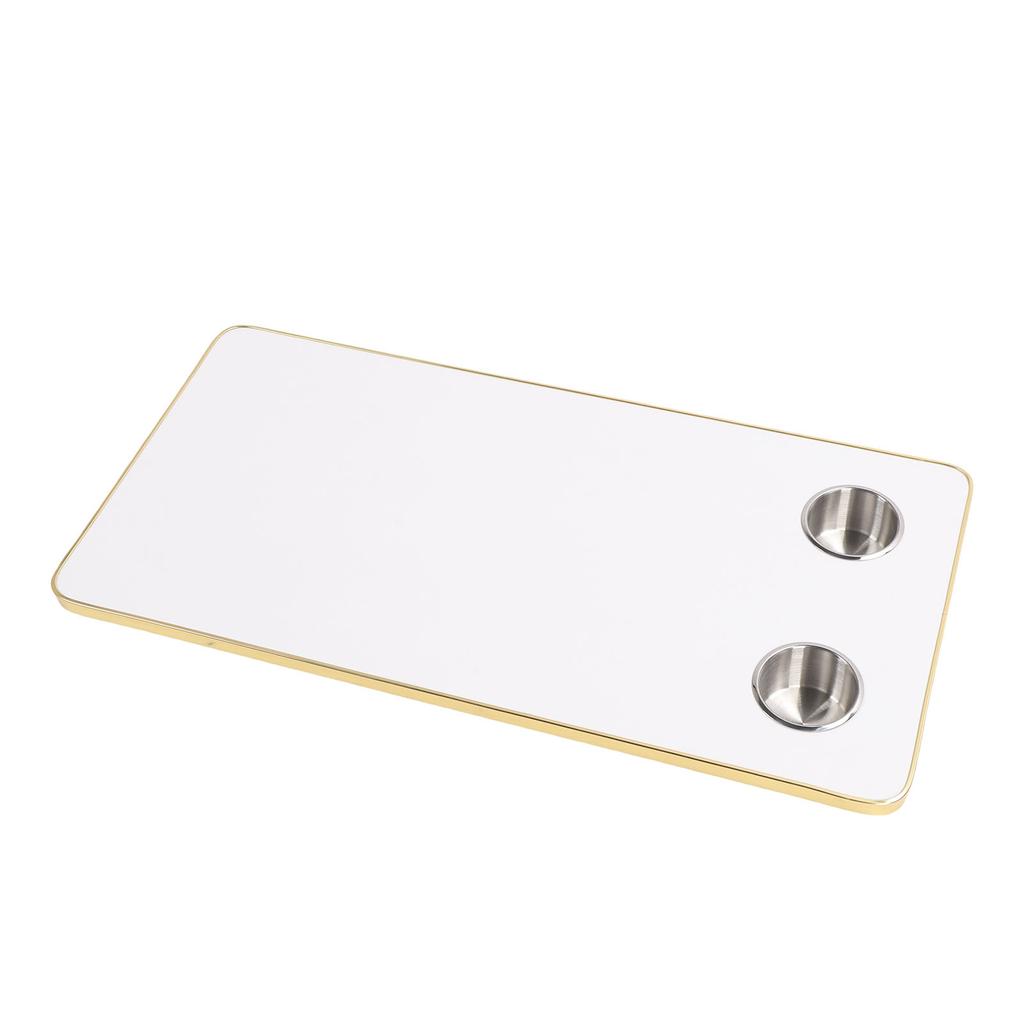 RV Table Top Replacement with 2 Cup Holders 31.49x15.74in Solid Wood Boat Table Top Panel for Trailer Motorhome Yacht
