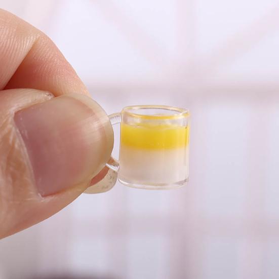 

5 шт. 1:12 функциональных креативных портативных кукольных напитков Мини-напиток из манго DIY Аксессуары для микроландшафта