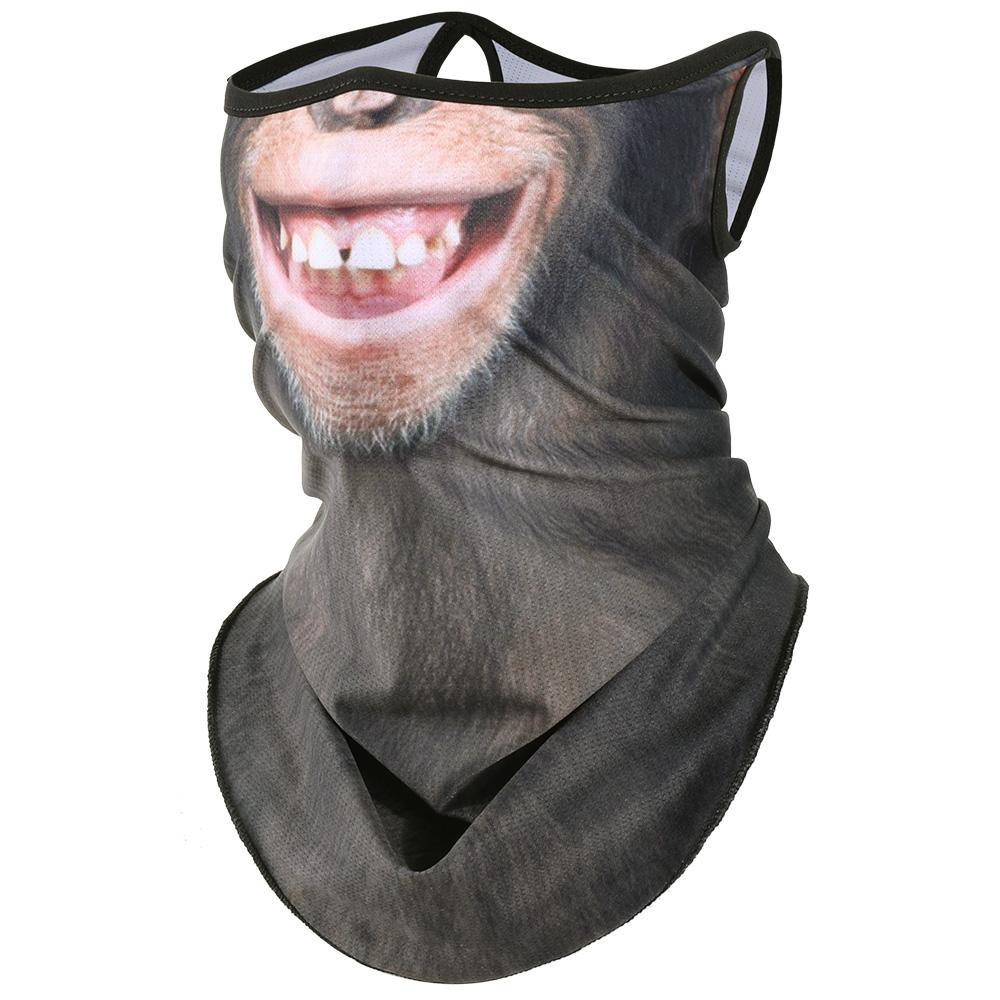 3D Animals Magic Scarf Bandana Breathable Neck Warmer Gaiter Hanging Ear Outdoor Sports Triangle Face Mask Neckerchief Summer