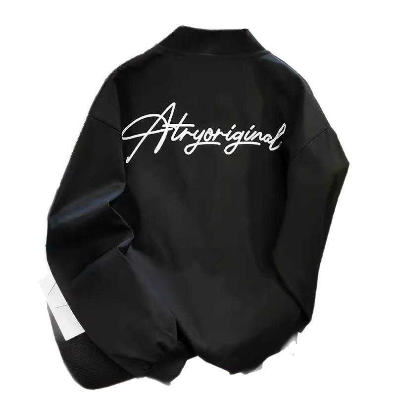 Men's Oversized High Street Baseball Bomber Jacket - Spring/Autumn Trend