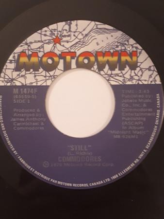 

7inch Record COMMODORES - Still M1474F MOTOWN 1979 Canada Soul/Funk Used