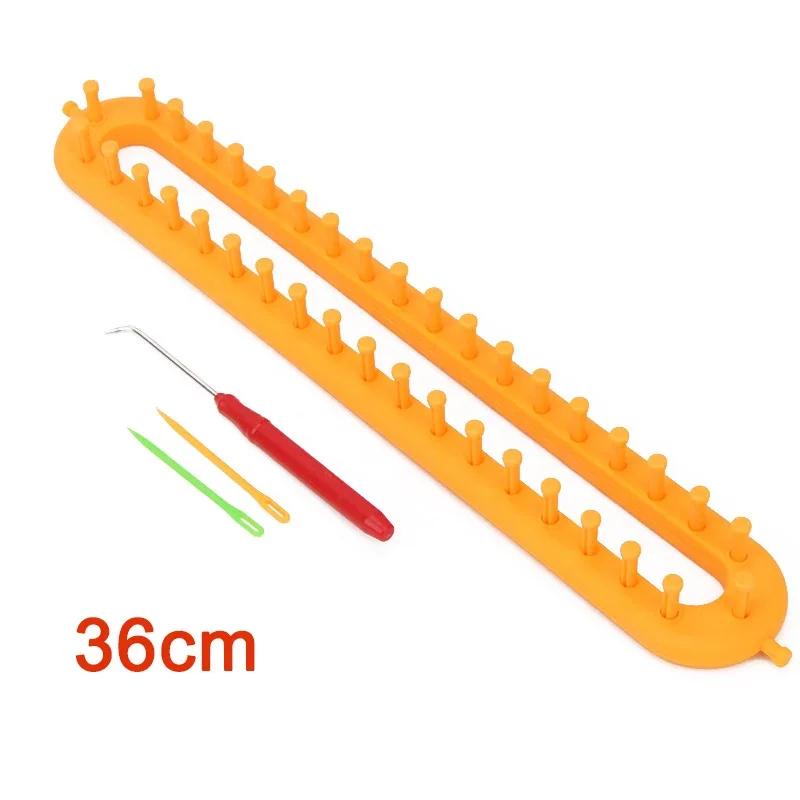 1 Set Rectangle Round DIY Knitting Loom Scarf Sweater Hat Shawl Stitching Knit Handmade Craft Weaving Braiding Tool
