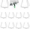 Christmas Light Hanger Hooks Plastic Light Clips 1 5/8 Inch Fascia Boards Clips Weatherproof Plastic Outdoor Holiday Light Clip