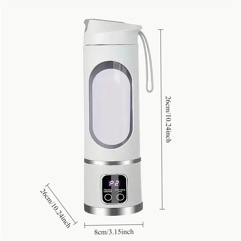 Blender Juicer Portable Electric Juicer 450ml 8 Blades Travel Juicer Machine Chargeable Shakes Smoothie Blenders Fresh Juice Cup