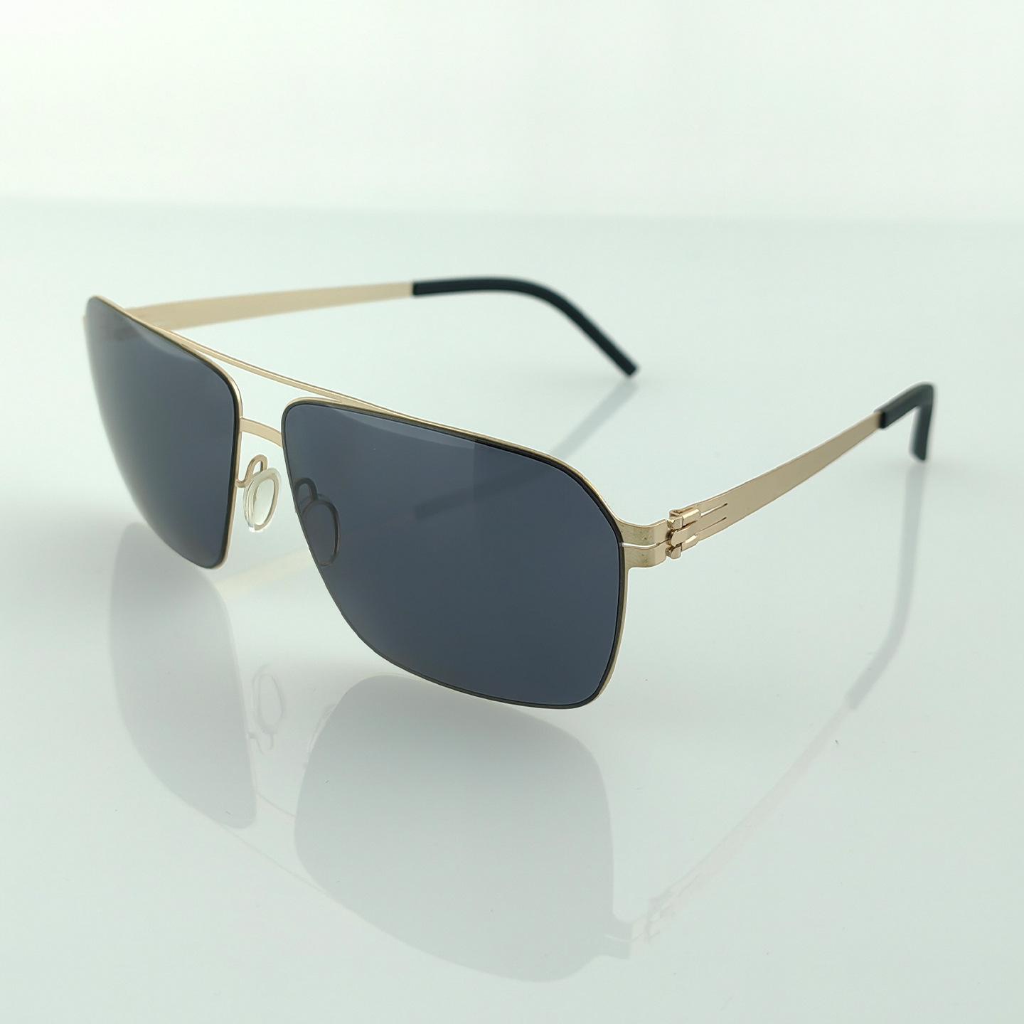 

2025 Lightweight Stainless Steel Double Bridge Polarized Sunglasses (Model 8673)