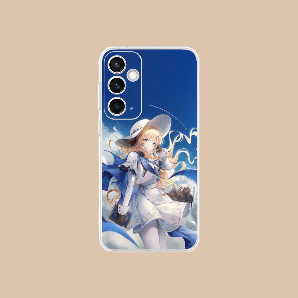 Wuthering Waves Phoebe Phone Case for Samsung Galaxy S25 S24 S23 S22 S21Plus FE Ultra Clear Colorful Cover Pretty Cover