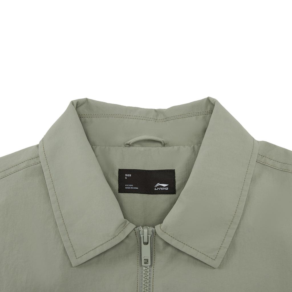 Série Estilo de Vida Esportivo Li Ning Corta-vento Repelente à Água Protetor Solar Casal Corta-vento Unissex Roupa Exterior AFDWJ25-5