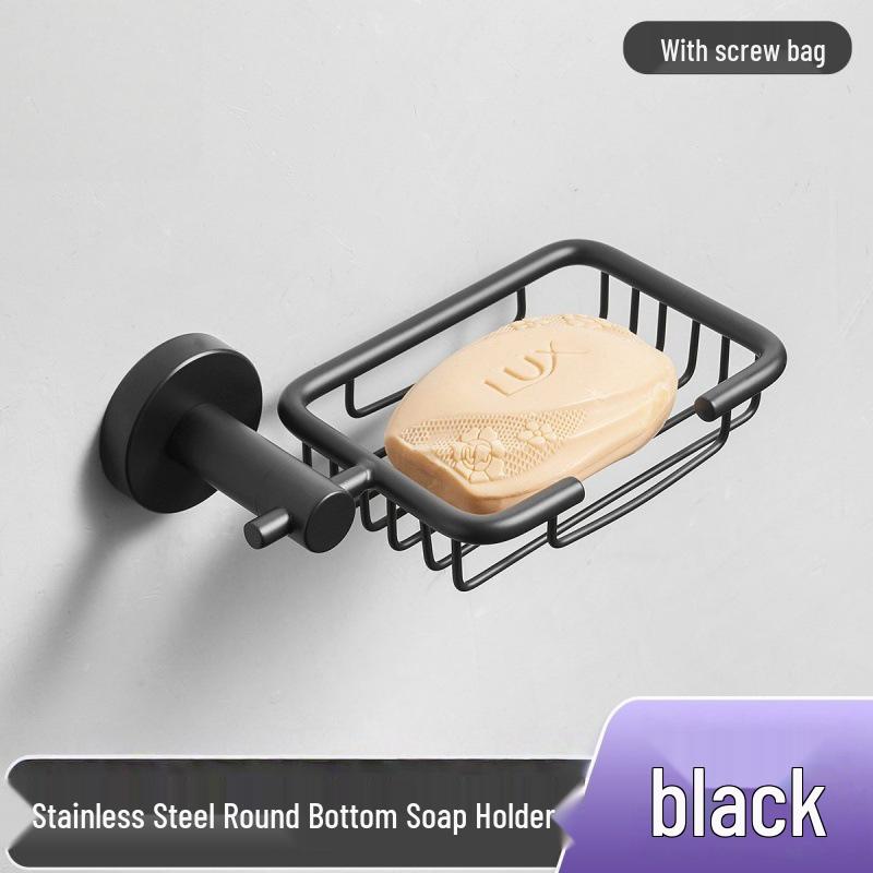 Stainless Steel Bathroom Soap Holder with Draining for Washbasin