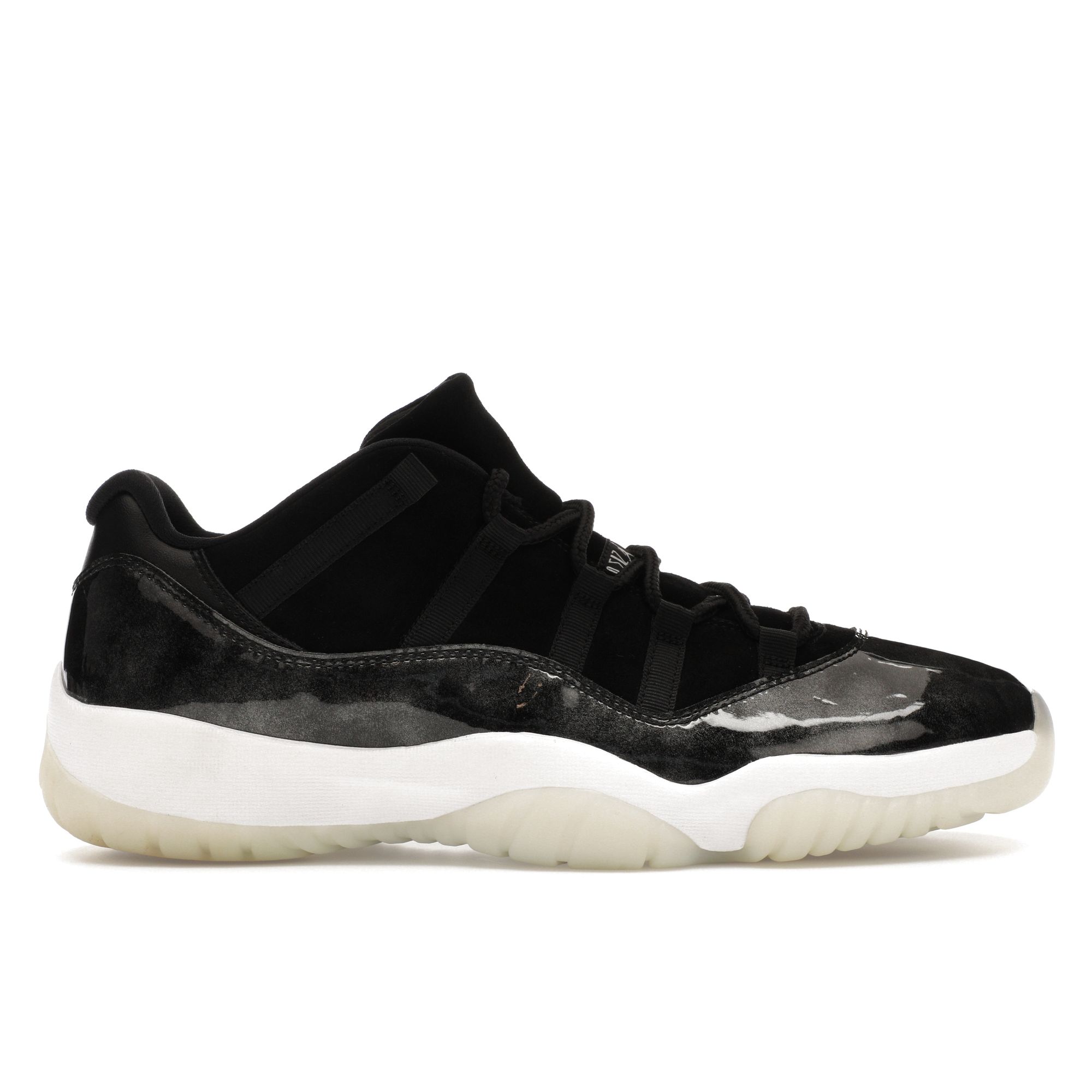 

Мужские кроссовки Air Jordan 11 Retro Low Barons Черный металлик-серебристый-белый 528895-010