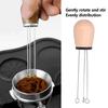 304 Stainless Steel Needles Needle Coffee Stirrer Arc Design Coffee Distribution Tool  For Home