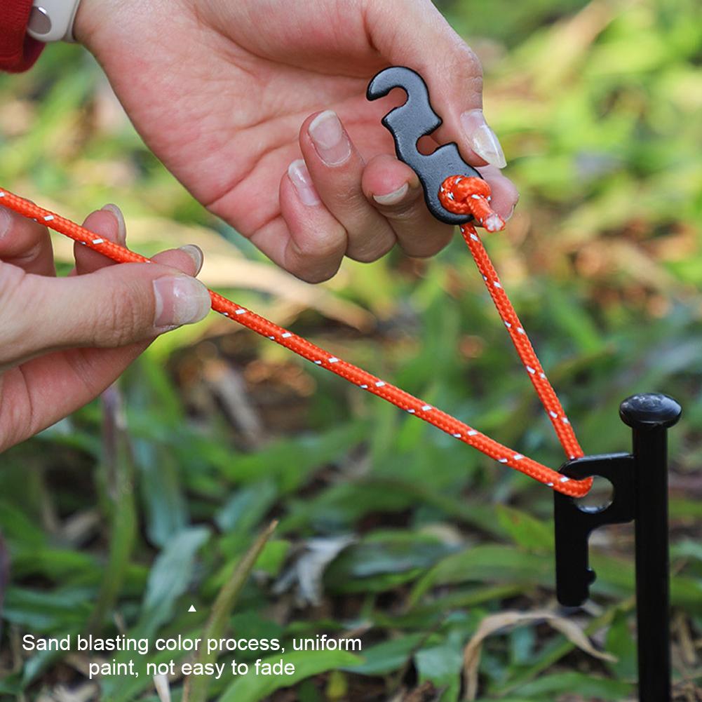 Outdoor Camping Tent Wind Rope Accessories Three Eye Adjustable Buckle Canopy Rope Pull Buckle