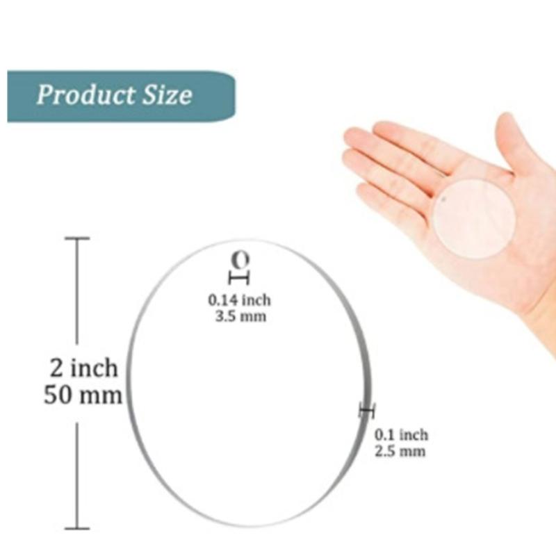 Acrylic Keychain Blanks 50Pcs/100Pcs Round Shape Keychain Blanks Bulk for DIY Keychain Crafting and Vinyl Projects