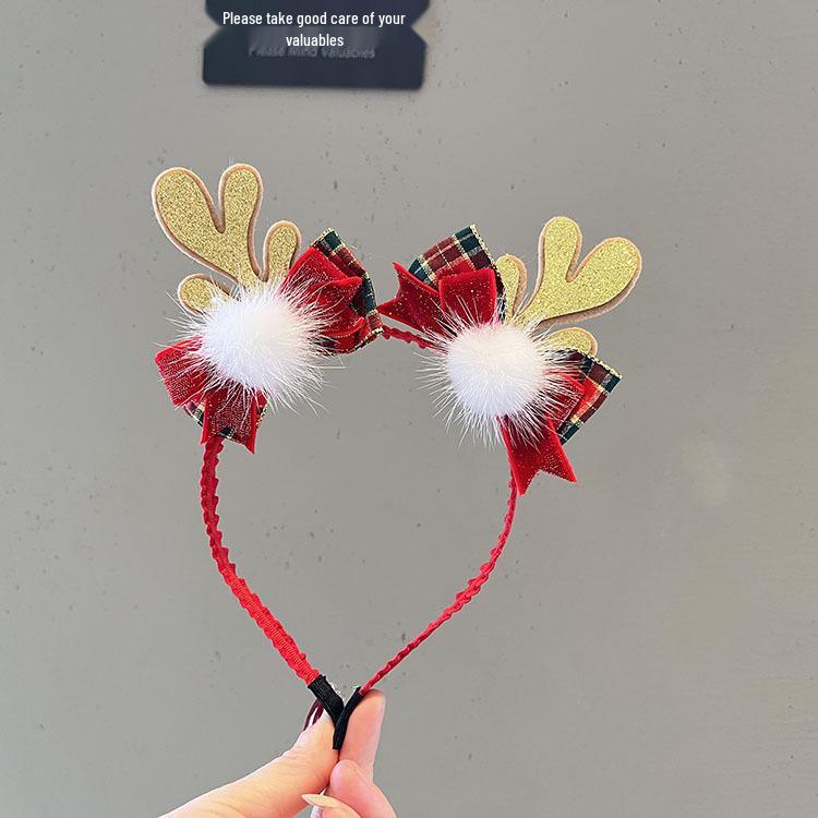 Kinder Feen Geweih Haarspange - Mori Stil Weihnachts Stirnband für Mädchen