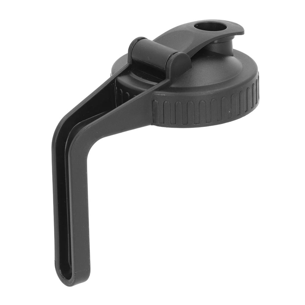 Ausgießerdeckel Schwarz Klappdeckel Dichtender Kunststoff Weithalsdeckel mit Griff für Mason Jar 70mm Mündung