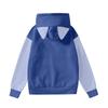 Women's Fashion Long-Sleeved Color-Blocked Printed Hooded Sweatshirt With Ears