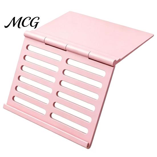 Portable Mahjong Card Holder for Table, 3D Printed Angled Viewing Display Under-mat Rack, Under-Mat Slide-in American Stand, Table Accessory Under-Pad светло-розовый