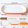 A8 Melamine Rectangular Plate for Rice, Noodles, BBQ, and Hot Pot.