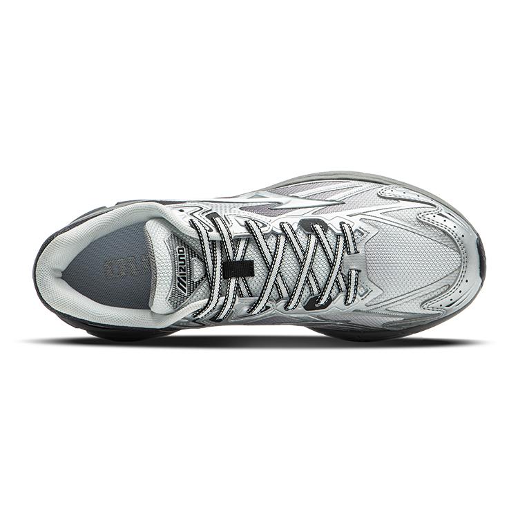Mizuno Halo Mix Retro Trend Shock Absorption Non-Slip Low-Top Running Shoes Unisex Running Shoes White Gray D1GH240817