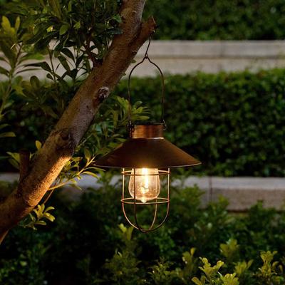 Wasserdichte Retro-Hof-Solarleuchten für den Außenbereich: Antikes Hängedesign mit Induktion für Garten, Balkon und Villa.