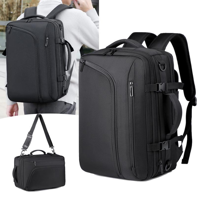 Multifunctional Travel Laptop Backpack, Expandable Vacuum Compressible Carry-On, Single Shoulder Bag for Men and Women
