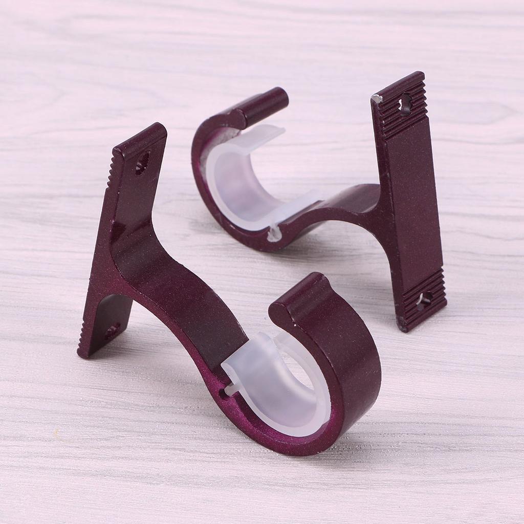 Curtain Bracket Rod Ceiling Brackets Rods Hook Hanger Walls Aluminum Alloy Double Hooks For