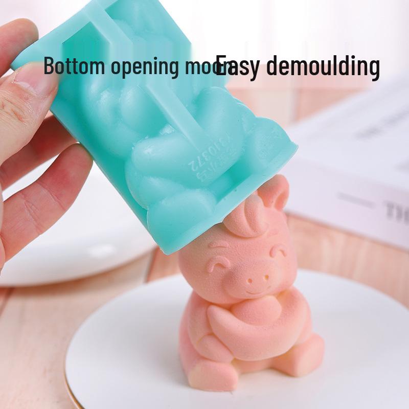 Yuanbao Horse Mousse Silicone Mold - Chocolate, Ice Cube, Dessert, Cake Decoration, Year of the Horse Baking Mold