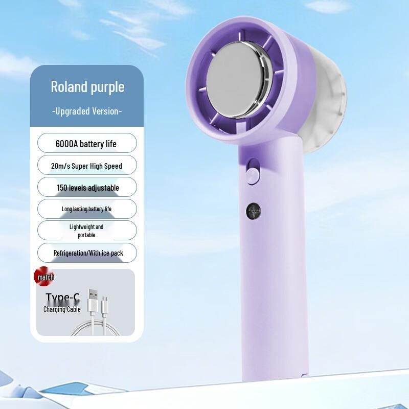 ZISIZ Mini Handheld Fan with Ice Cooling