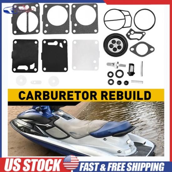 For Sea-Doo GS GTS GTI LE SP 1997-2005 Carb Carburetor Rebuild Kit & Base Gasket
