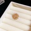European and American Metal Starfish Moon Sun Flower Ear Clips Light Luxury High-end Earrings Fashion Simple Commuter Earrings Women