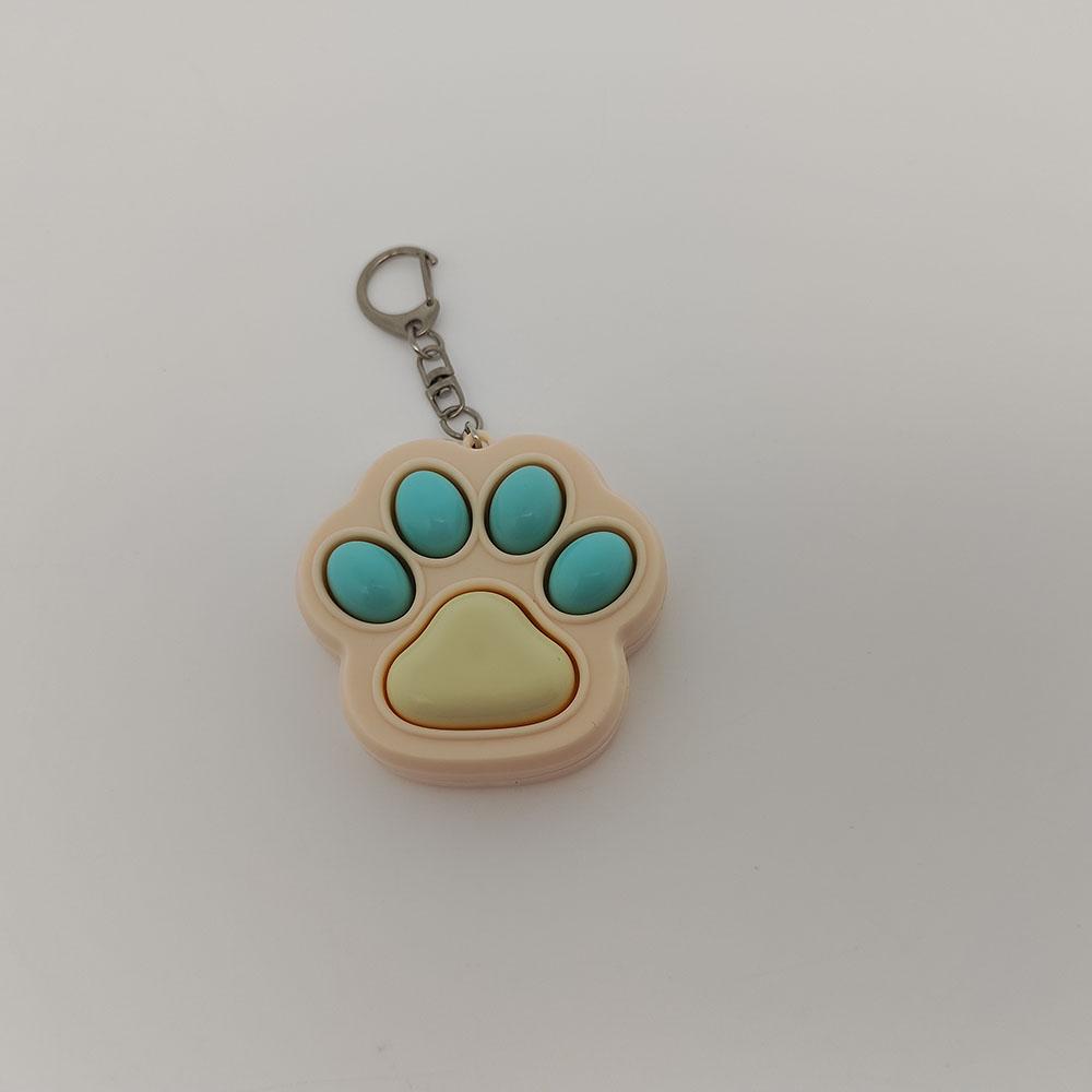 Cartoon Kawaii Cat Claw Button Decompression Toy Key Ring Pendant Cute Couple Car Bag Pendant Creative Keychain