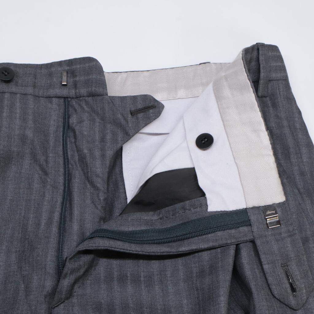Brioni Brunico Stripe Suit Setup 52 R grayUsed