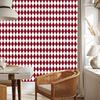 Harlequin Diamonds Wallpaper, Red and White, Red Background, 50x1000