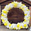 Baby Yellow Balloons Garland Yellow White Gold Confetti Balloon Arch Kit Birthday Party Baby Shower Home Party Decoration Globos