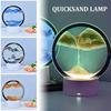1PC dimmerabile 3D Moving Sand Art lampada da tavolo RGB cambiamento di colore dinamica clessidra luce notturna Home Office Decor regalo di Natale