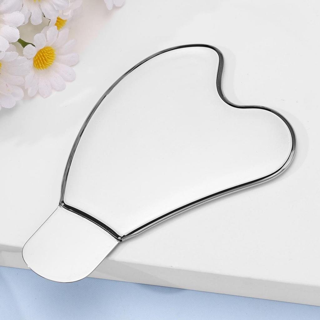 Stainless Steel Heart-Shaped Gua Sha Board for Facial and Eye Massage