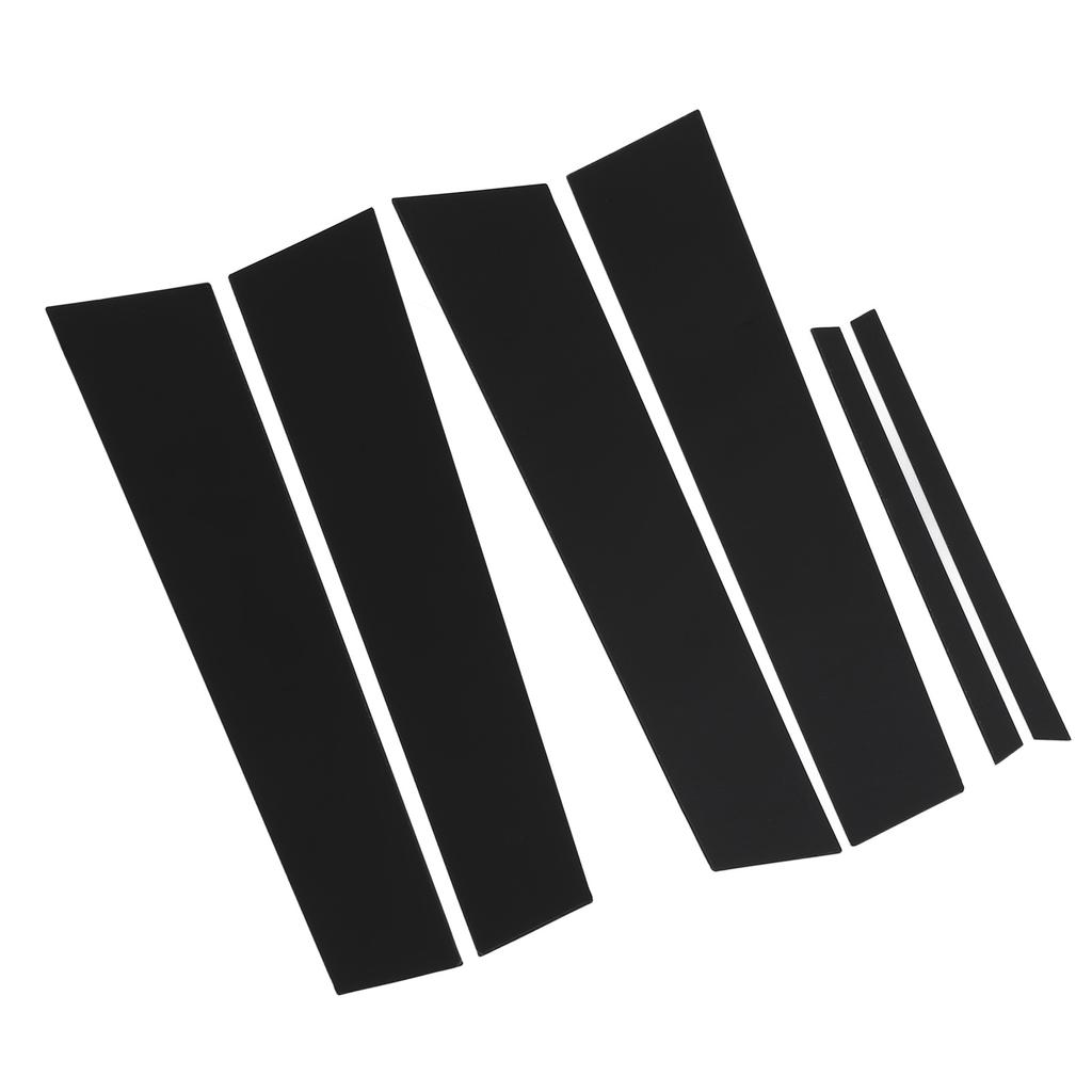6PCS Pillar Post Trim Kit Tough PC Door Window Pillar Post Glossy Black Cover Replacement for Acura TSX 2009 To 2014