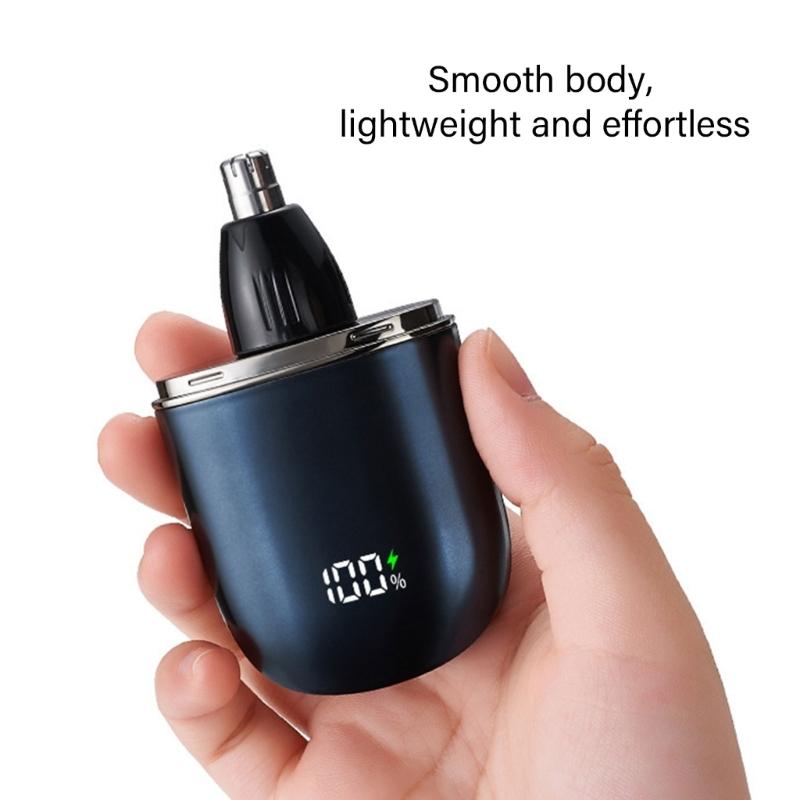 Multifunctional Hair Removal Tool with Double Edge Shaver Waterproof Beard Trimmer USB Charging for Travel
